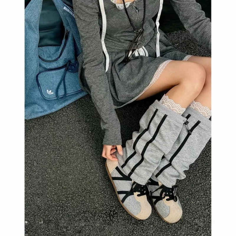 Women Mid-Calf Fashion Winter Slip On Boots Round Toe Flat Fabric Upper Faux Short Plush Lined Rubber Sole Warm Casual Shoes