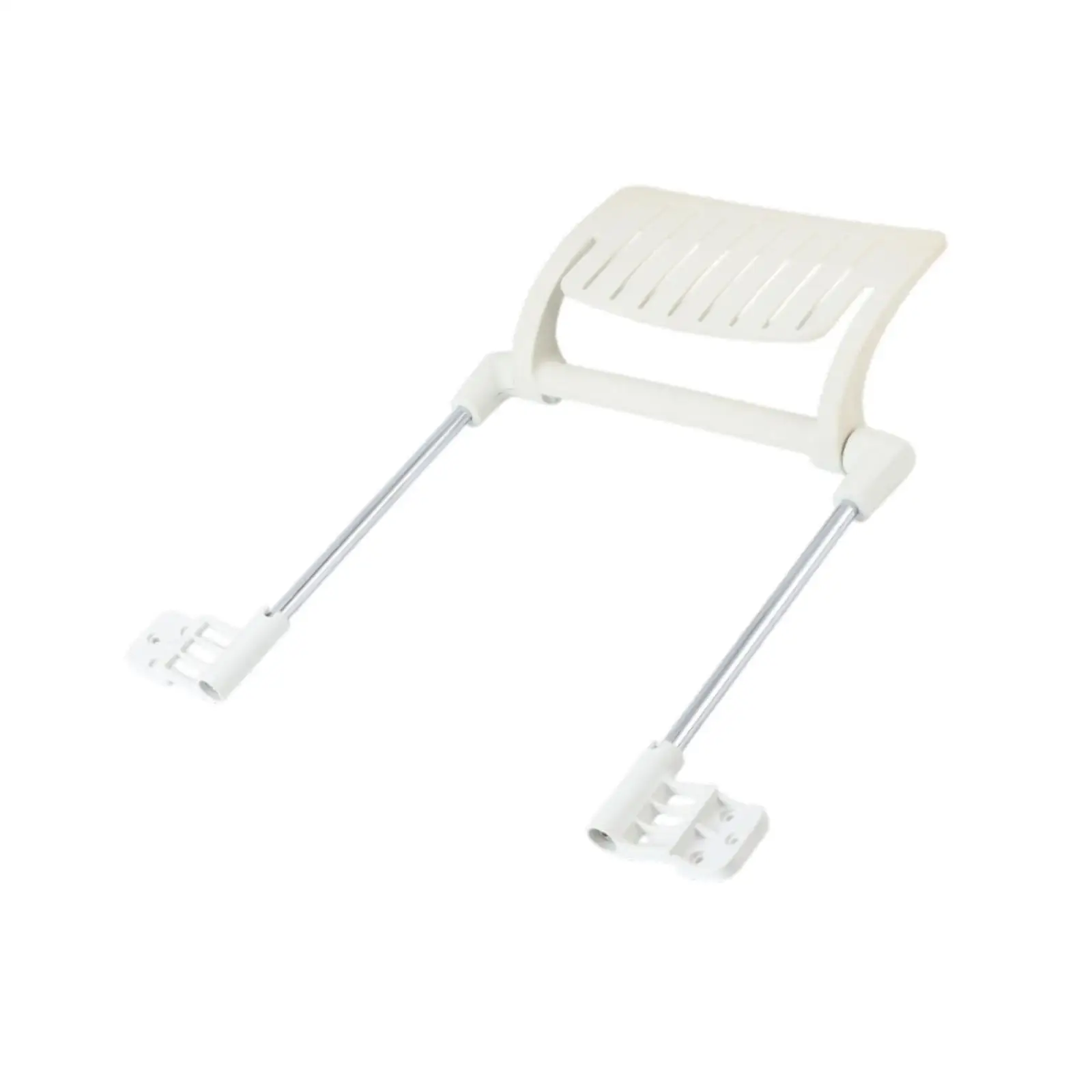 Apoio para os Pés Ergonômico para Cadeira de Escritório Doméstica, Acessório Deslizante em PP, Pedal Ajustável Branco Durável para Cadeiras de Computa