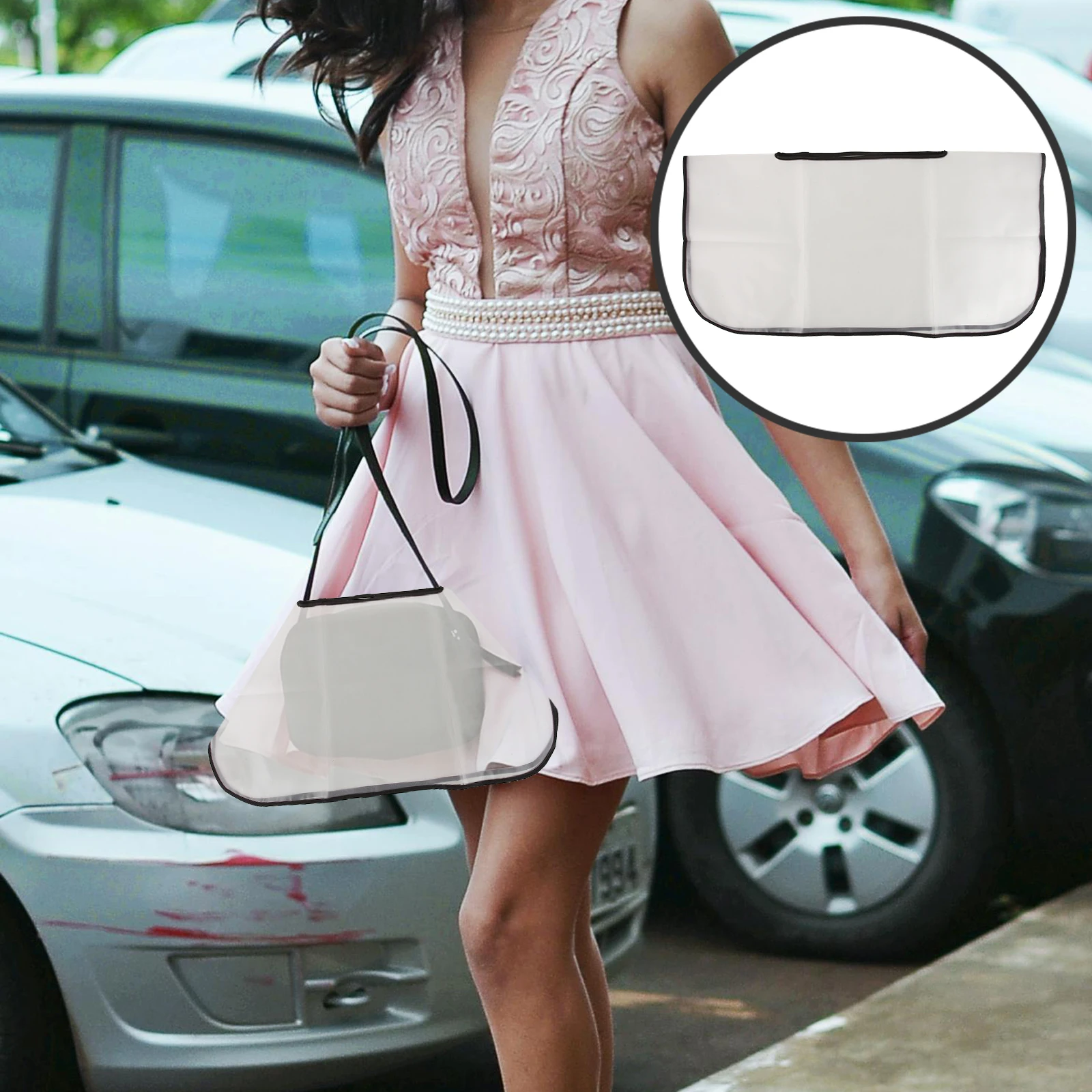 

Waterproof Rain Handbag Anti-Rain Protector Cover For Women Travel Outdoor Use Replacement For Tote Bag Raincoat Rainproof