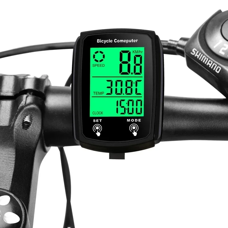 

Multifunction Wired Bike Computer Waterproof Touch 19 Functions Bicycle Computer Waterproof Speedometer Odometer With Backlight