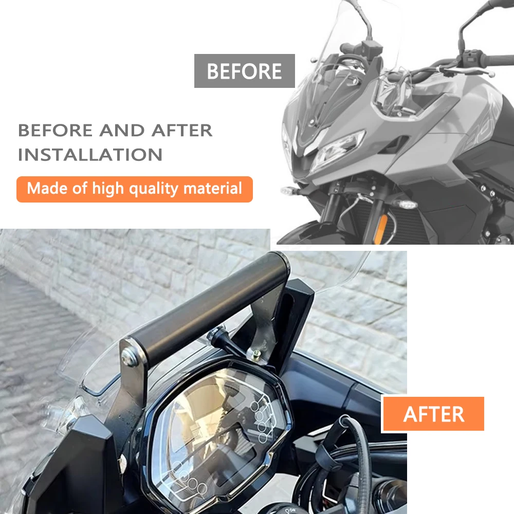 타이거 스포츠 800 2025-신형 오토바이 내비게이션 윈드실드 폰 홀더 GPS 내비게이션 브래킷 액세서리