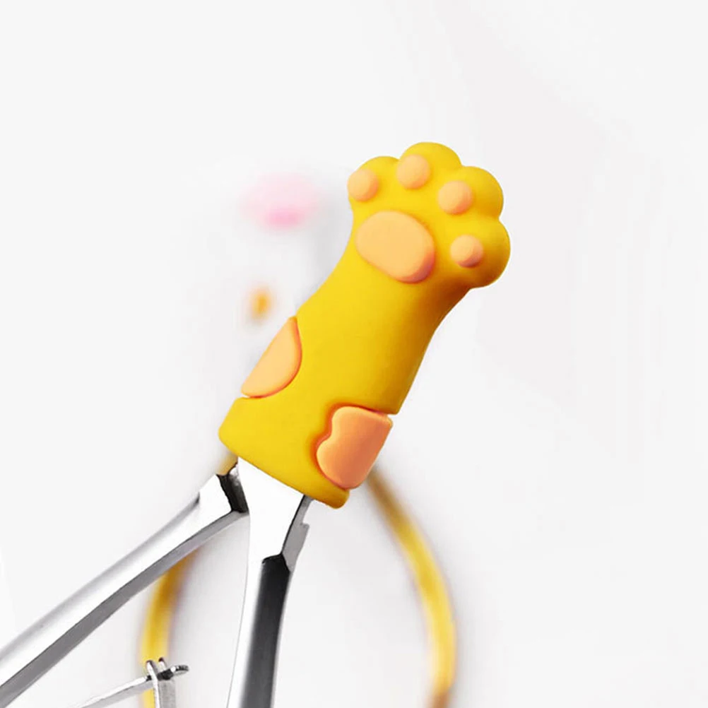 

12pcs Cat Paw Silicone Cuticle Scissor Covers Protective Manicure Tool Sleeves For Nail Art Trimmer Handle Dead Skin Nipper