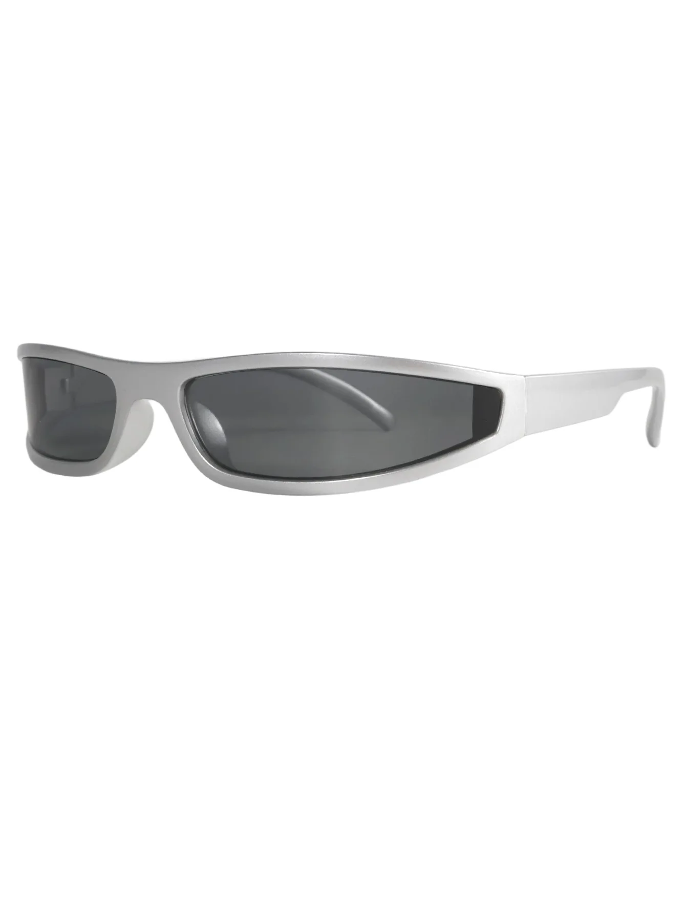 Unisex Y2K Punk Narrow Small Square Wrap Sunglasses UV400 Retro Sports Shades for Cycling Street Shoot