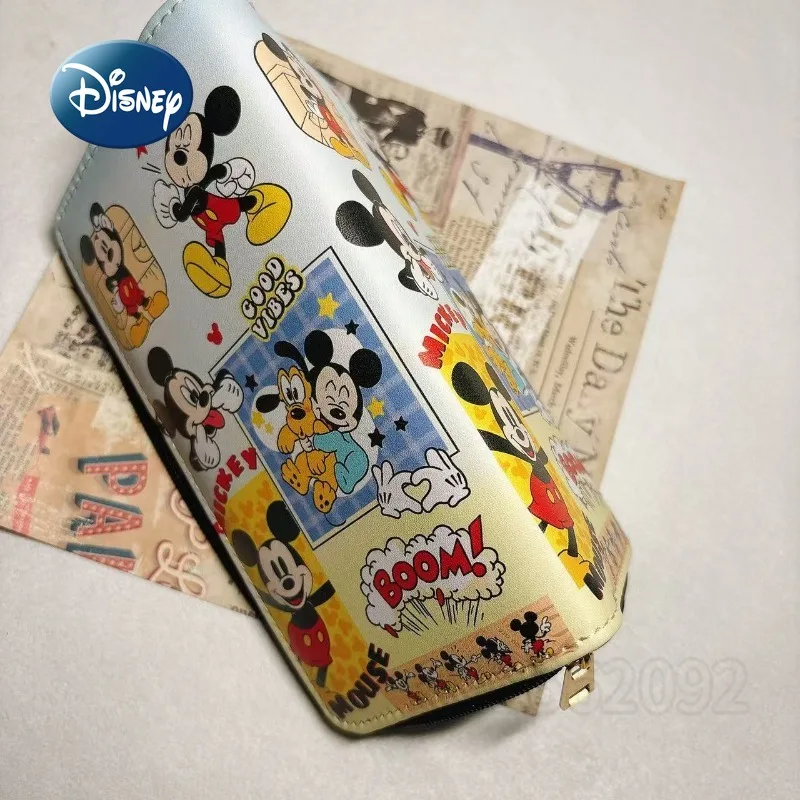 Disney Mickey New Women's Wallet Luxury Brand Fashion Long Women's Wallet Cartoon Coin Purse Multiple Card Slots Large Capacity