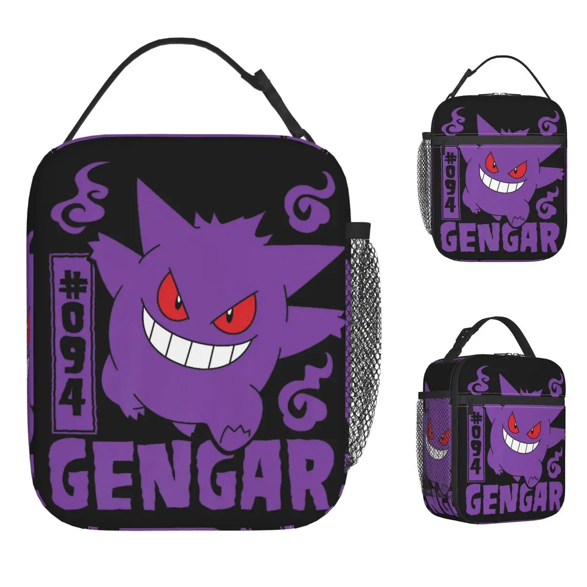 pokemoned-gengar-isolado-almoco-sacos-grande-recipiente-de-refeicao-saco-termico-tote-lancheira-trabalho-ao-ar-livre-sacos-de-armazenamento-de-alimentos