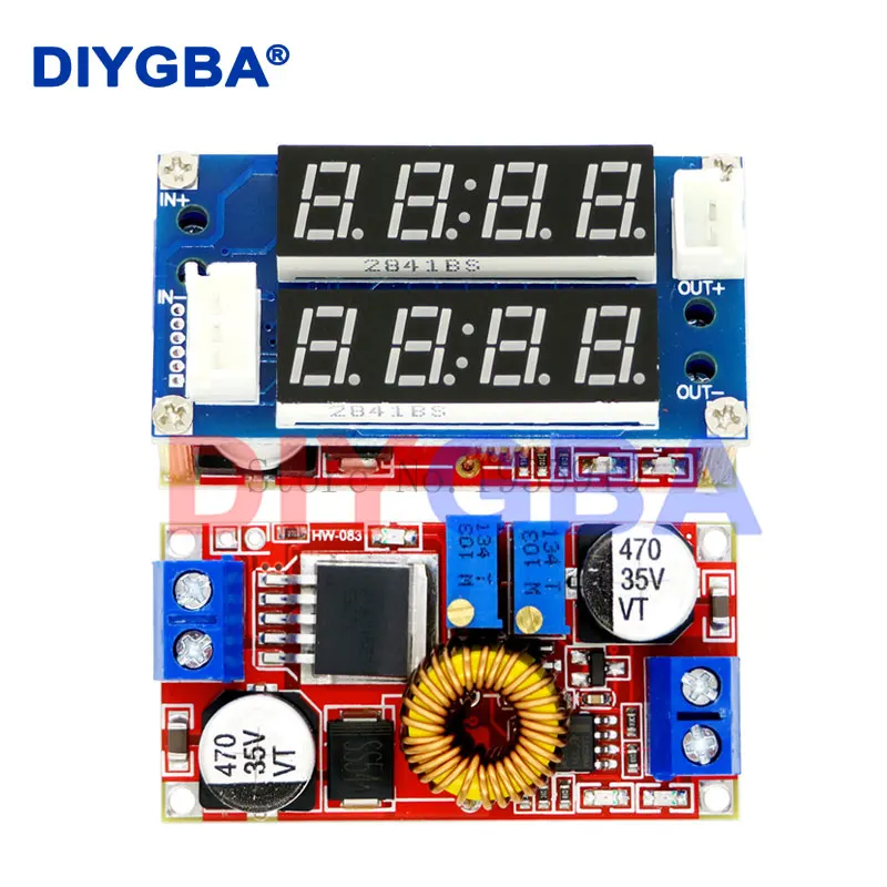 2 in 1 XL4015 5A Adjustable Power CC CV Step-down Charge Module LED Driver Voltmeter Ammeter Constant current constant voltage