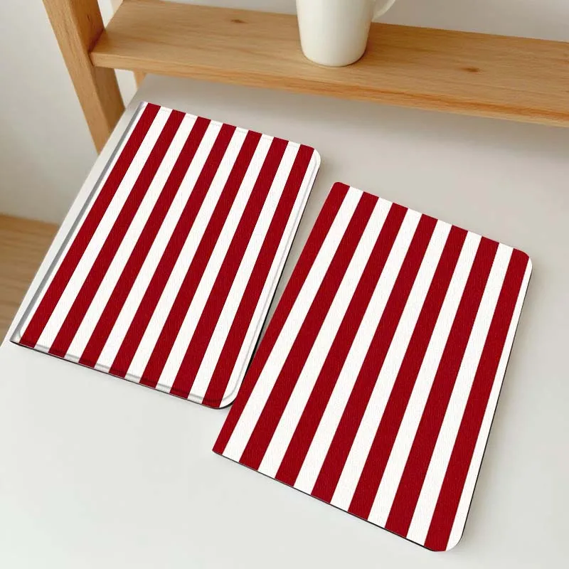 

Red White Striped Pattern Case For Vivo IQOO Pad2 Pad3 Pad5 Air SE Pro 12.1 12.3 13 11.5 11 inch Tablet