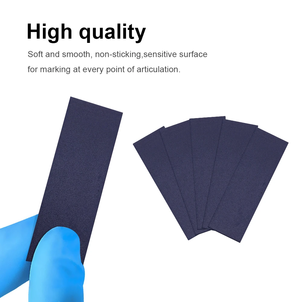 Premium Blue Articulating Paper for Dentists,300-Sheet,1.0mm,Jaw Adjustment,Denture Relining, Teeth Occlusion,Size 55*18mm