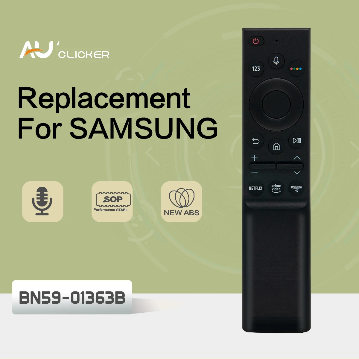 BN59-01363B TV Voice Remote Control BN59-01363 для Samsung TV Remote Controls QLED Smart Series TV с кнопкой Rakuten Netflix