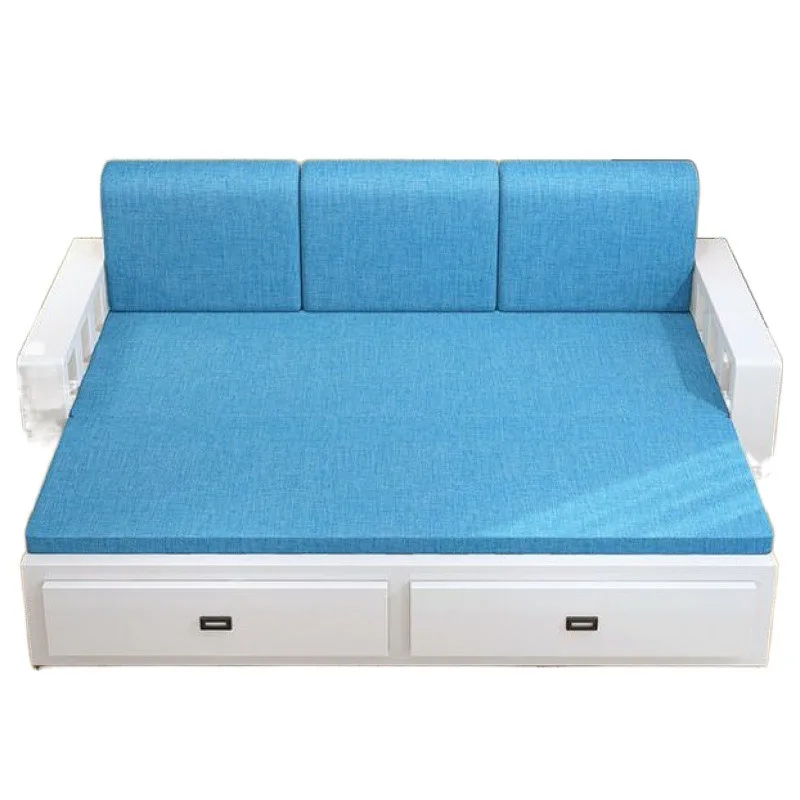 sofa bed integrated dual-purpose invisible bed living room small apartment drawer folding sofa bed retractable storage
