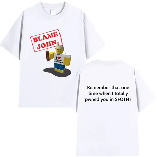Imagen 2 del producto Camiseta divertida de la culpa John Meme Shedletsky Forsaken, camisetas de manga corta con estampado, camisetas informales de algodón de alta calidad para hombres y mujeres