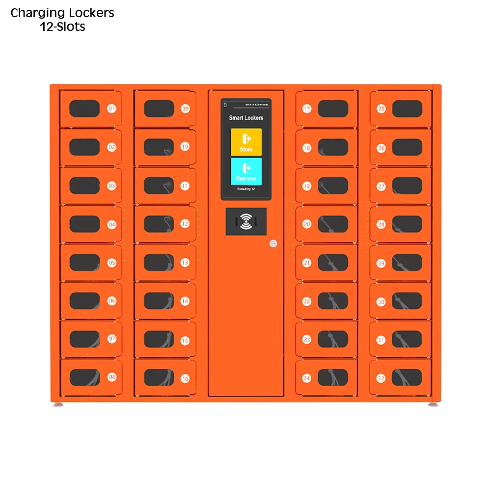 Security 32 Compartments Mobile Phone Charging Locker Kiosk with Android Touch Screen Multi-functional Secure Locker