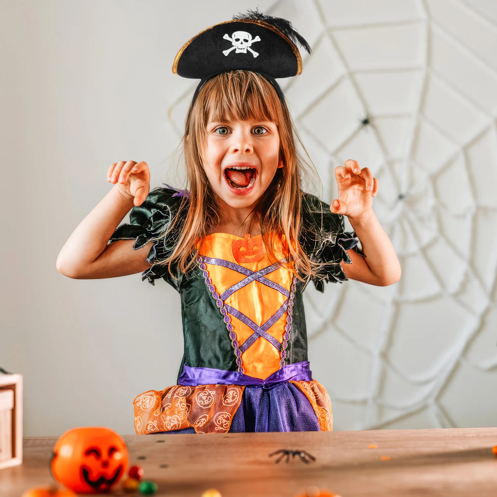 

Hairband Lady Party Headband Men Hat for Woman Skull Halloween