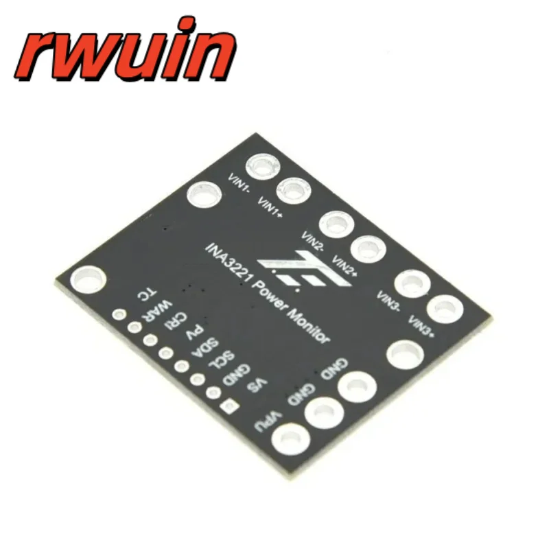 I2C SMBUS INA3221 Triple-Channel Shunt Current Power Supply Voltage Monitor Sensor Board Module Replace INA219 With Pins