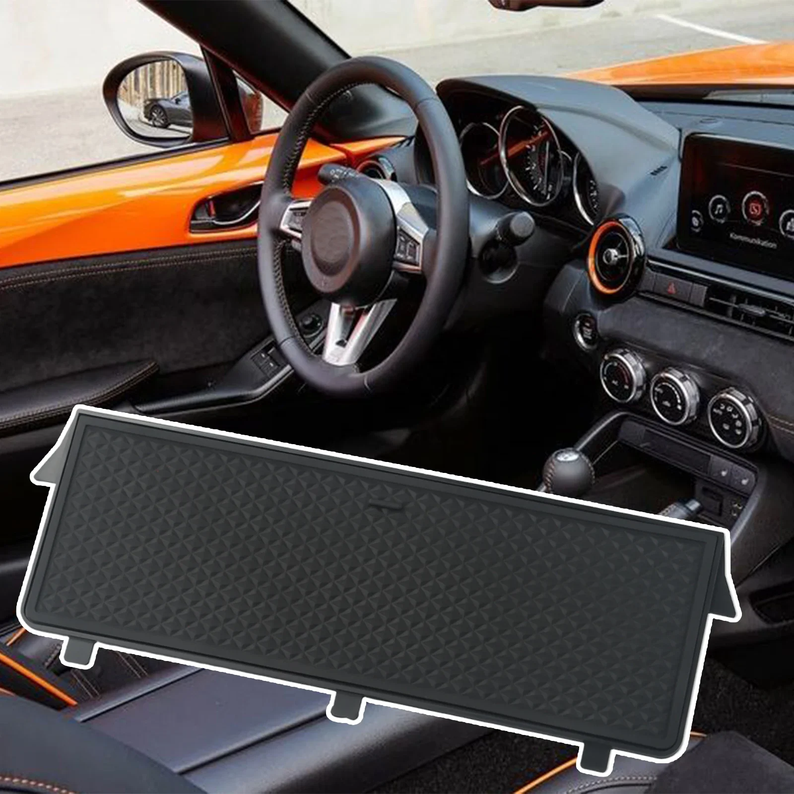 

1pc Car Central Armrest Box Storage Divider Plate ABS Plastic For Mazda MX-5 RF 2015-2019 Car Interior Accessories