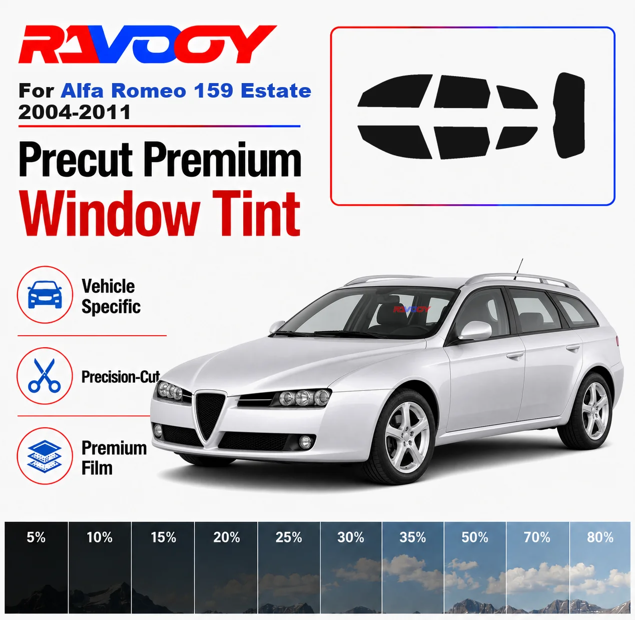 premium-precut-window-tint-kit-front-windows-rear-windows-rear-windshield-for-alfa-romeo-159-estate-2004-2011-nano-ceramic-film