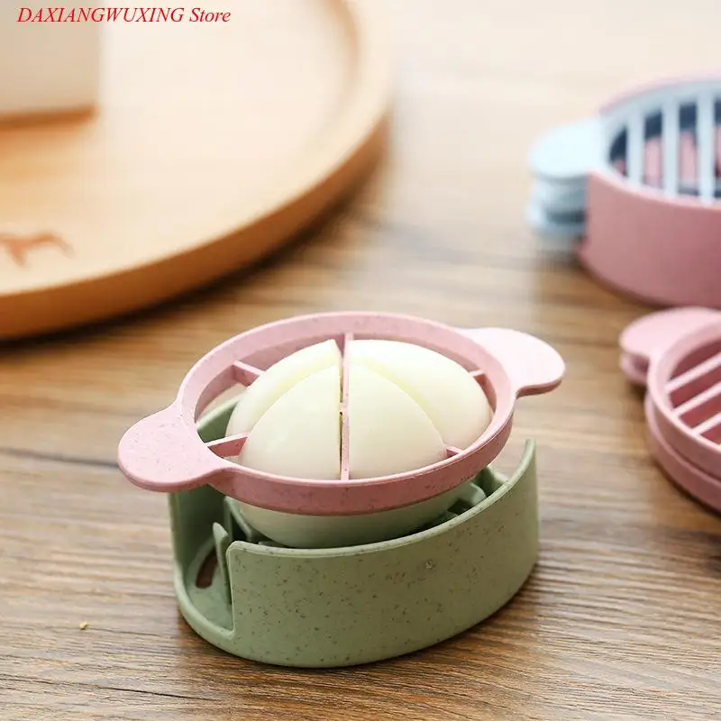 1pc Multifunction Wheat Straw Cut Egg Slicer Dividers Preserved Egg Splitter Cut Eggs Kitchen Essential Cooking Tool