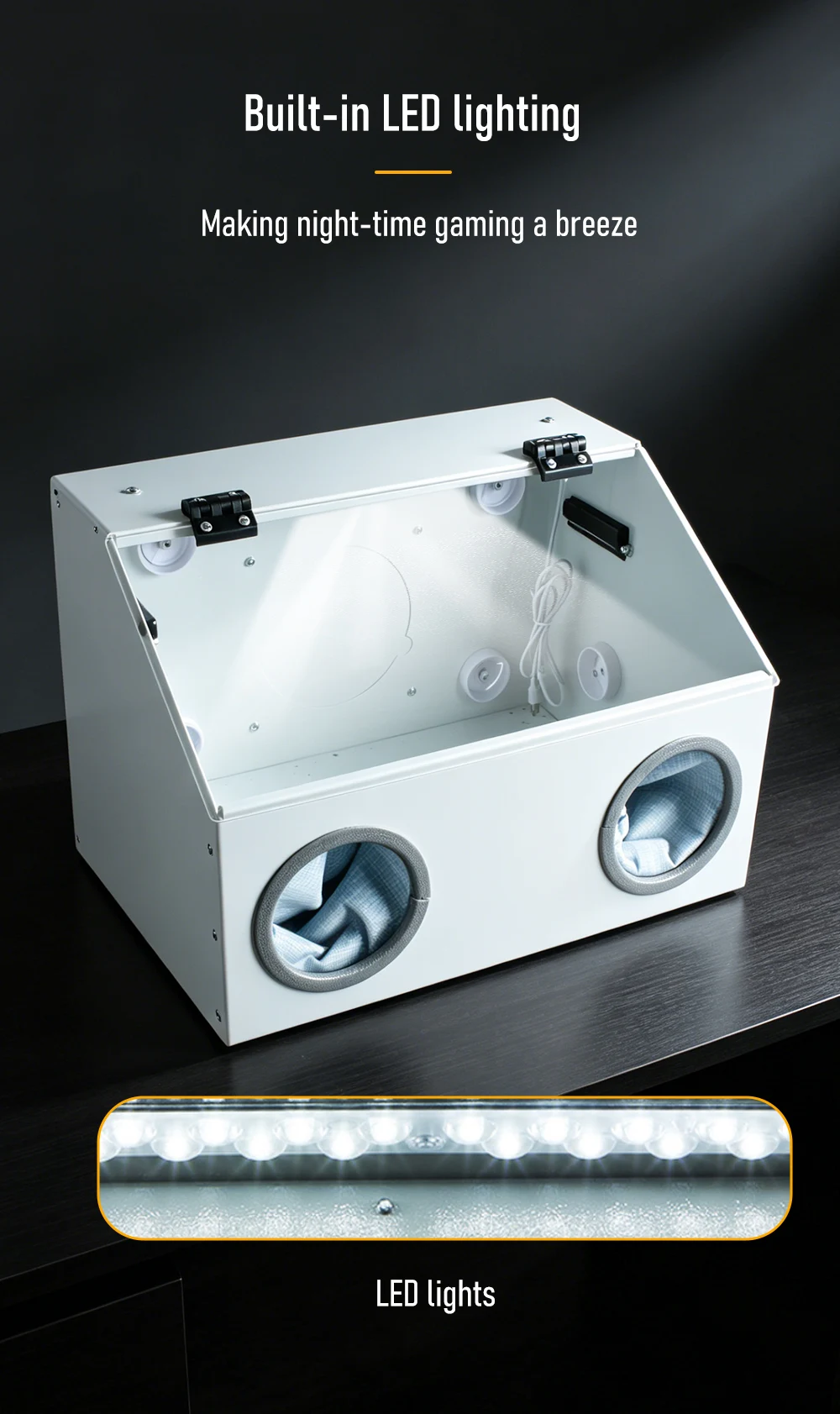 Grinding Dust Cover Portable Dust Extraction Booth Dust Collector for Table Grin