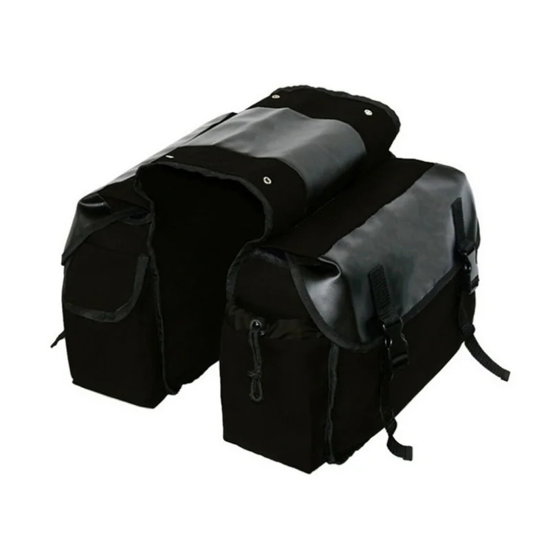 

Black Motorcycle Large Capacity Travel Pack Saddle Bag Box Side Luggage Backpack