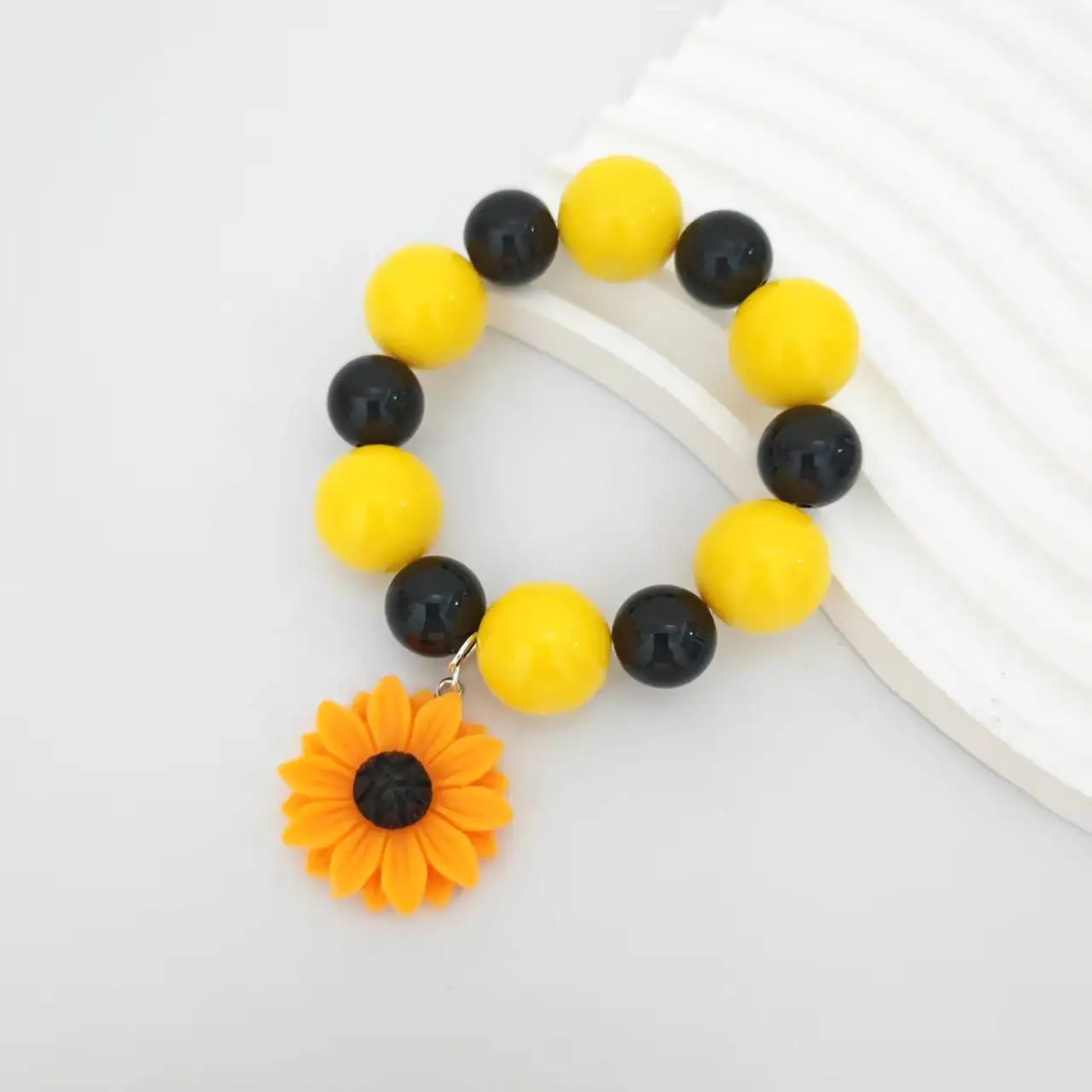 

Children Girls Fall Sunflower Design Bracelet Sets Women Autum Yellow Flowers Handmade Bracelet Cheap Gifts