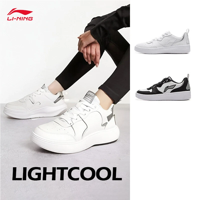 

LI-NING Light Fashion Soft Elastic Breathable Waterproof Men's Sports Casual Shoes Professional Sports AGCV061