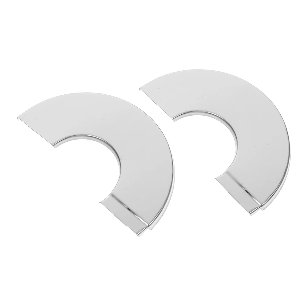 

Stainless Steel Decorative Faucet Split Wall-Mounted Hole For Bathroom Accessories Toilet Valve Trim Round Plumbing Wall Plate