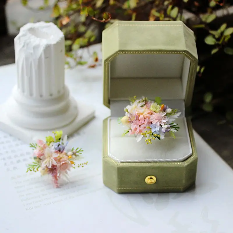 Handmade Monet Garden Spring Proposal Engagement