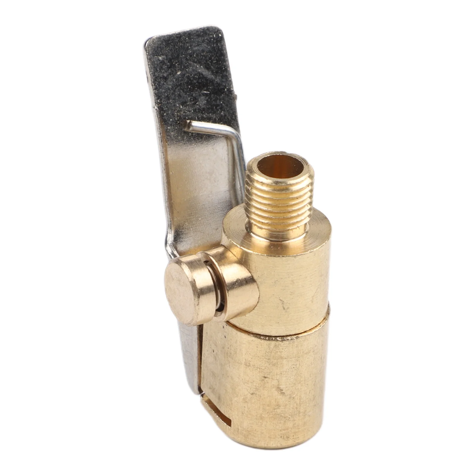 Portable Brass Inflatable Pump Valve Connector for Car Tyre Wheel Suitable for Industrial Route Systems and Car Garage Use
