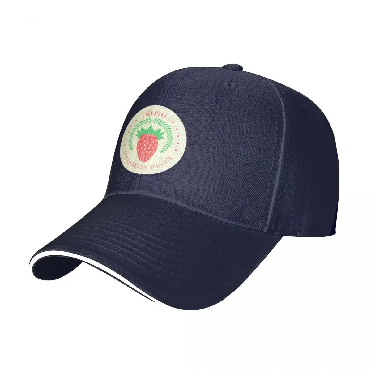 Camp Half Blood Delphi Strawberry Service (color) Baseball Cap Male Wild Ball Hat Rugby Sunscreen Hat Men'S Women'S