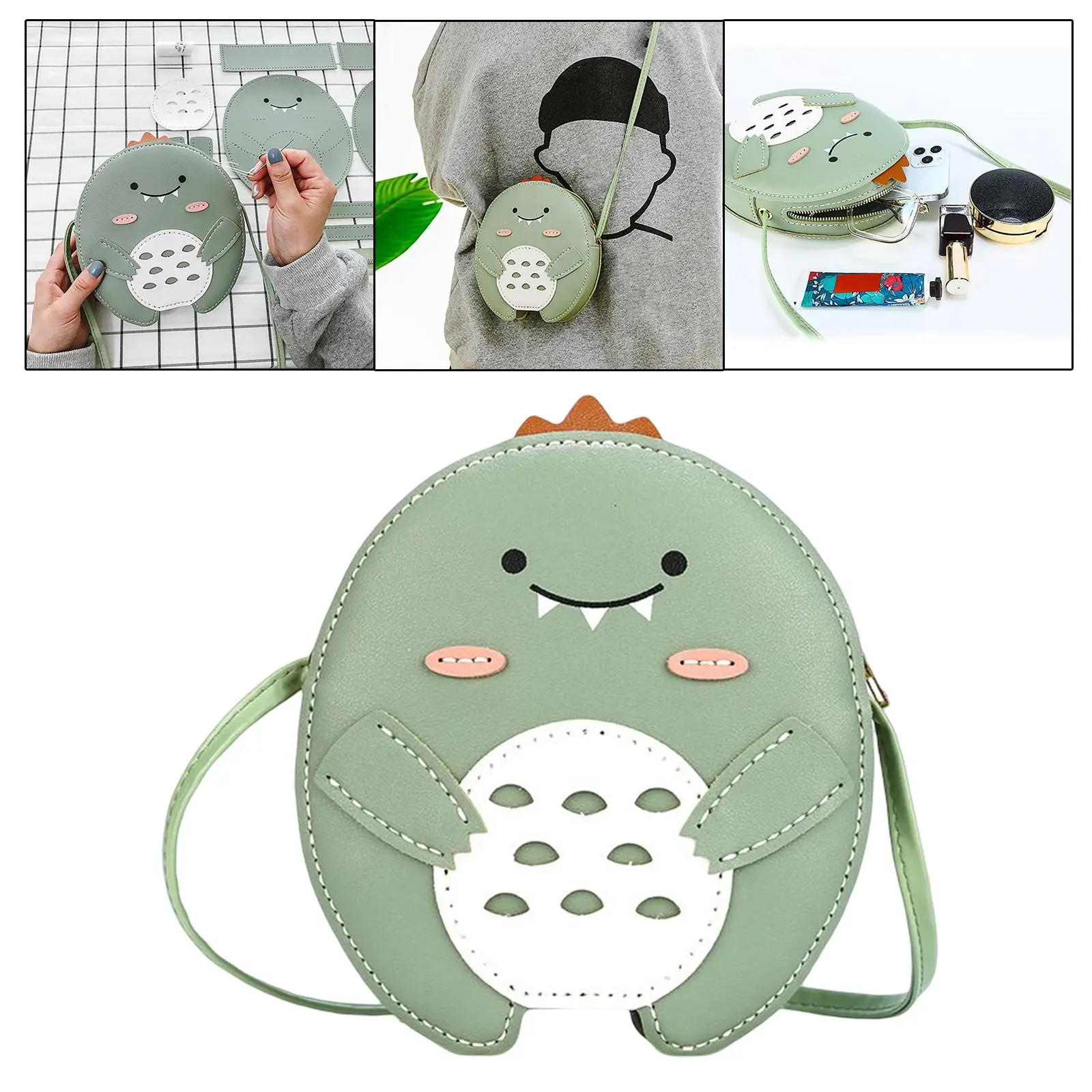 

DIY Bag Making Material Woven Bag Purse Making Supplies Handmade Sewing , Green, 20cmx18cmx5cm