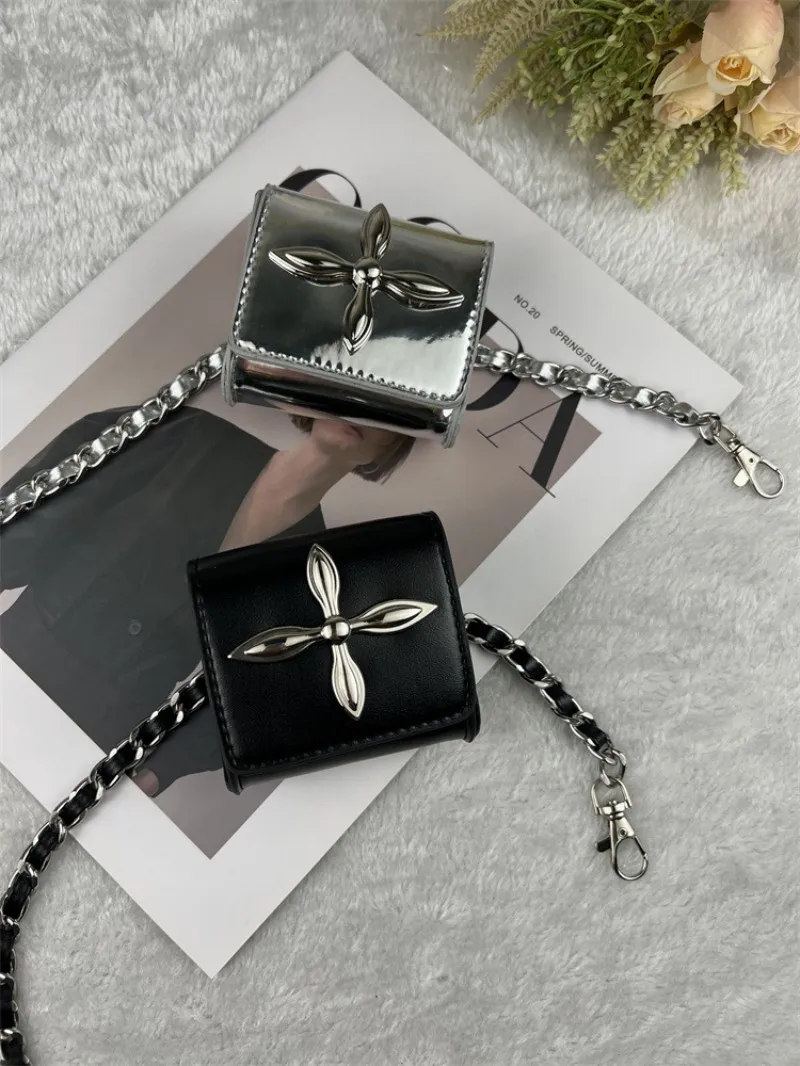 2026 نمط صغيرتي المرأة قابل للتعديل حقيبة بحزام على شكل سلسلة مع سلسلة انفصال تنوعا عبر شكل صغير الشرير نمط حقيبة الخصر الصغيرة #6