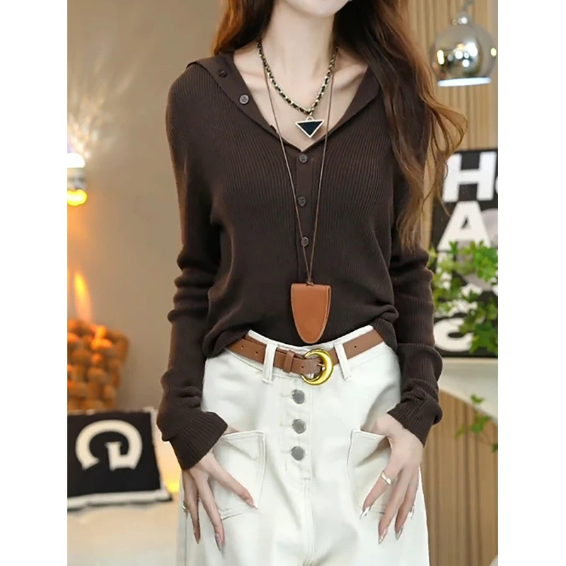 البلوزات لاعبا البلوفرات النساء محبوك الكروشيه الأزرق الداكن مهرجان اليومي البديل الحفل روك باند الشرير الجرونج Y2K ليوباردز