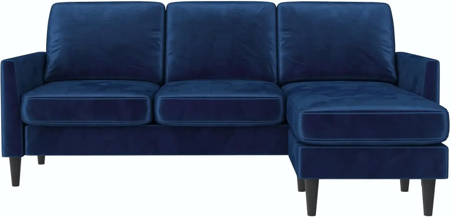 

Winston Sofa Sectional, Blue Velvet