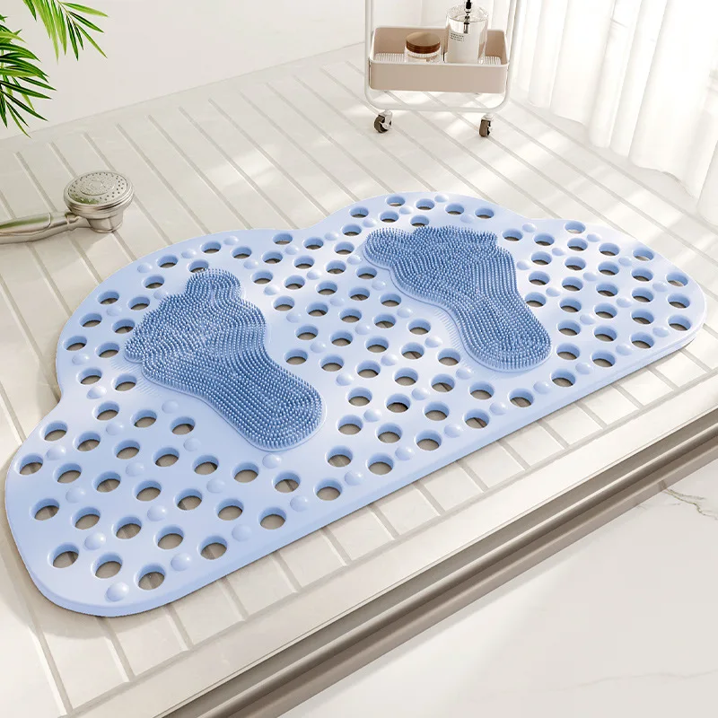 

Bathroom Non-Slip Mat, Waterproof Floor Mat for Home Toilet, Anti-Fall Hollow-Out Pad for Kids, Shower Room Rug