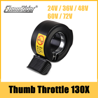 Thumb Throttle for E-bike, High Quality, Waterproof, Wuxing Brand, 24V, 36V, 48V, 60V, 72V, 130X