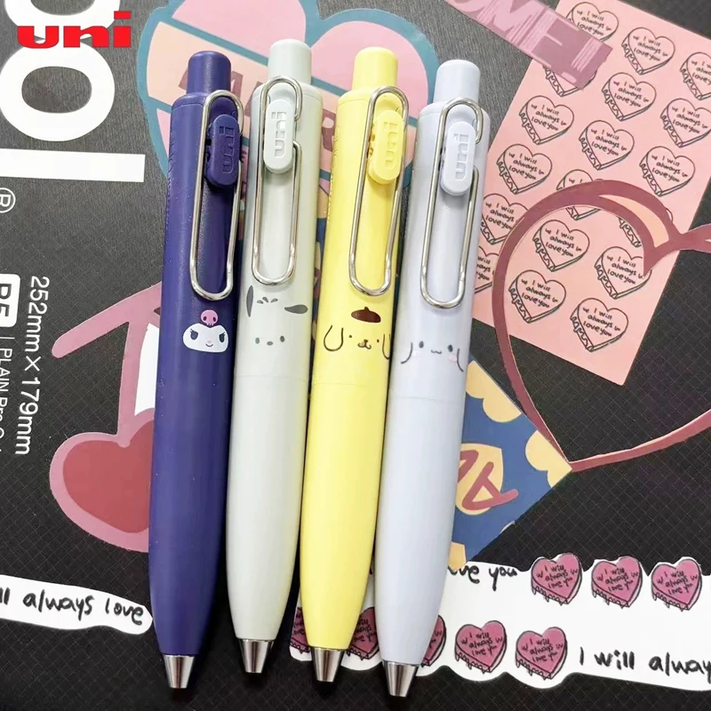 Uni Sanrio إصدار محدود UMN-SP "Koguma Core" قلم جيب صغير Uniball One قلم جل محمول لطيف على الطراز سريع الجفاف بسلاسة