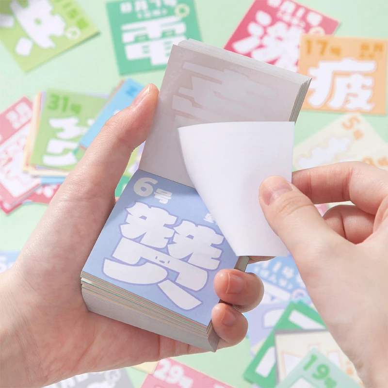 

Mini Calendar Daily Planner 365 Days Tear-Off Calendar For Office School Home Desk Organizer Notebook Gift For Students