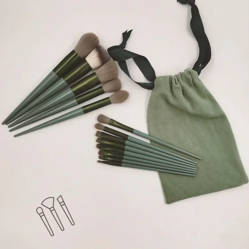 Set di pennelli per trucco, correttore, fard, cipria in polvere, ombretto, evidenziatore, fondotinta, strumenti di bellezza, 13 pezzi