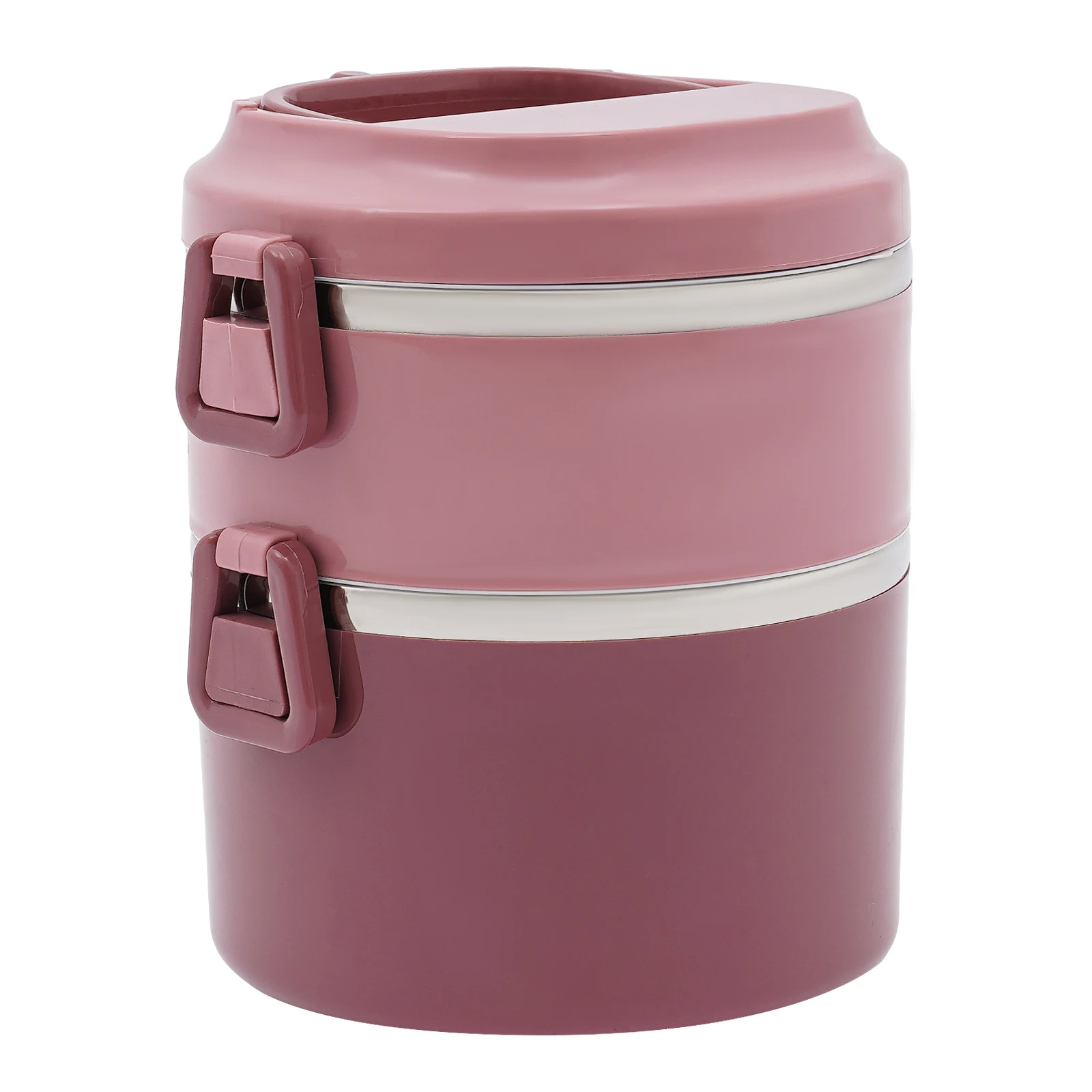 ¡Liquidación! Lonchera de acero inoxidable de 2 niveles, lonchera térmica de 1,7 l, contenedor de alimentos con aislamiento, lonchera térmica para adultos con sellado a prueba de fugas, lonchera con aislamiento para almacenamiento de alimentos, lonchera para picnic