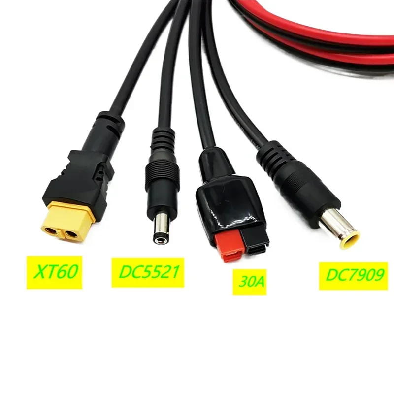 Solar Panel Connector Extension Cable Splitter Compatible 4-in-1 Solar Panel Connection Line with Anderson XT60 Compatible