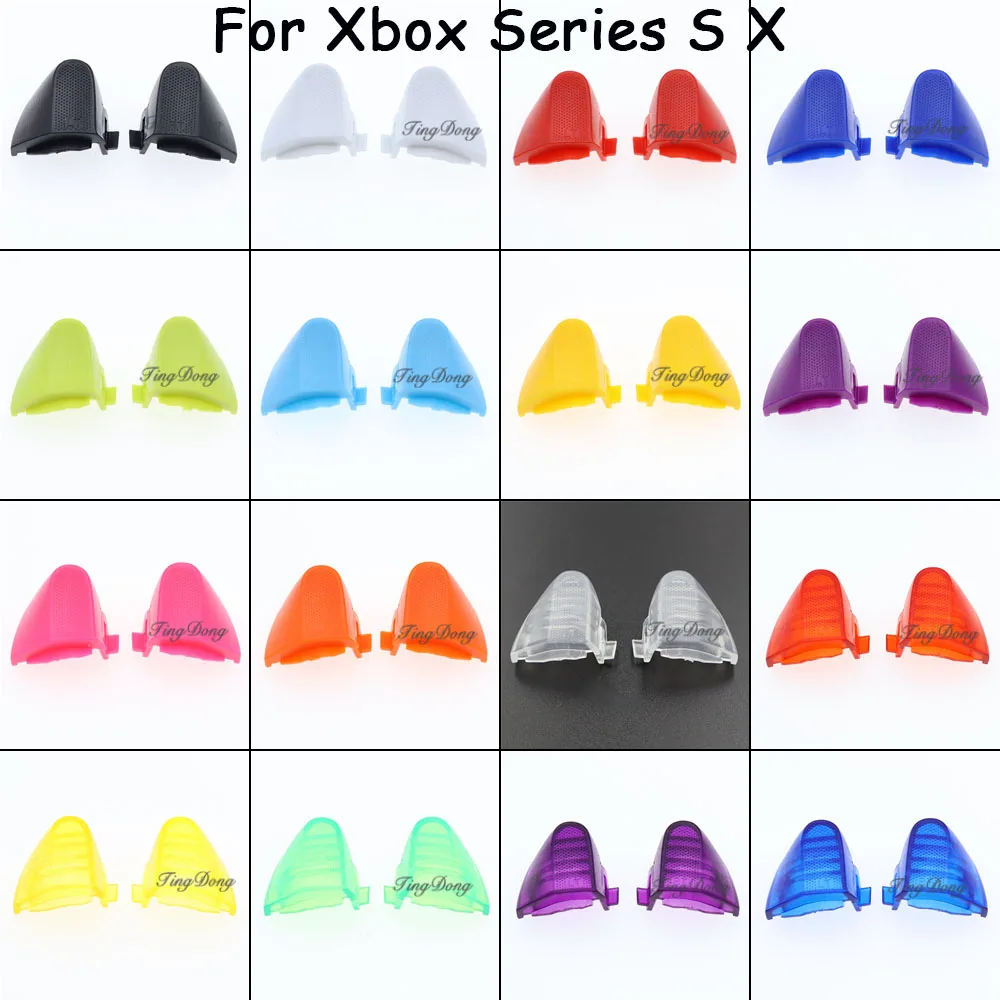 Color Plastics RT LT Trigger Key Buttons For Xbox Series S X XSX XSS Game Controller XSS XSX Version Repair Accessories