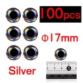 Plata 100 piezas 17mm