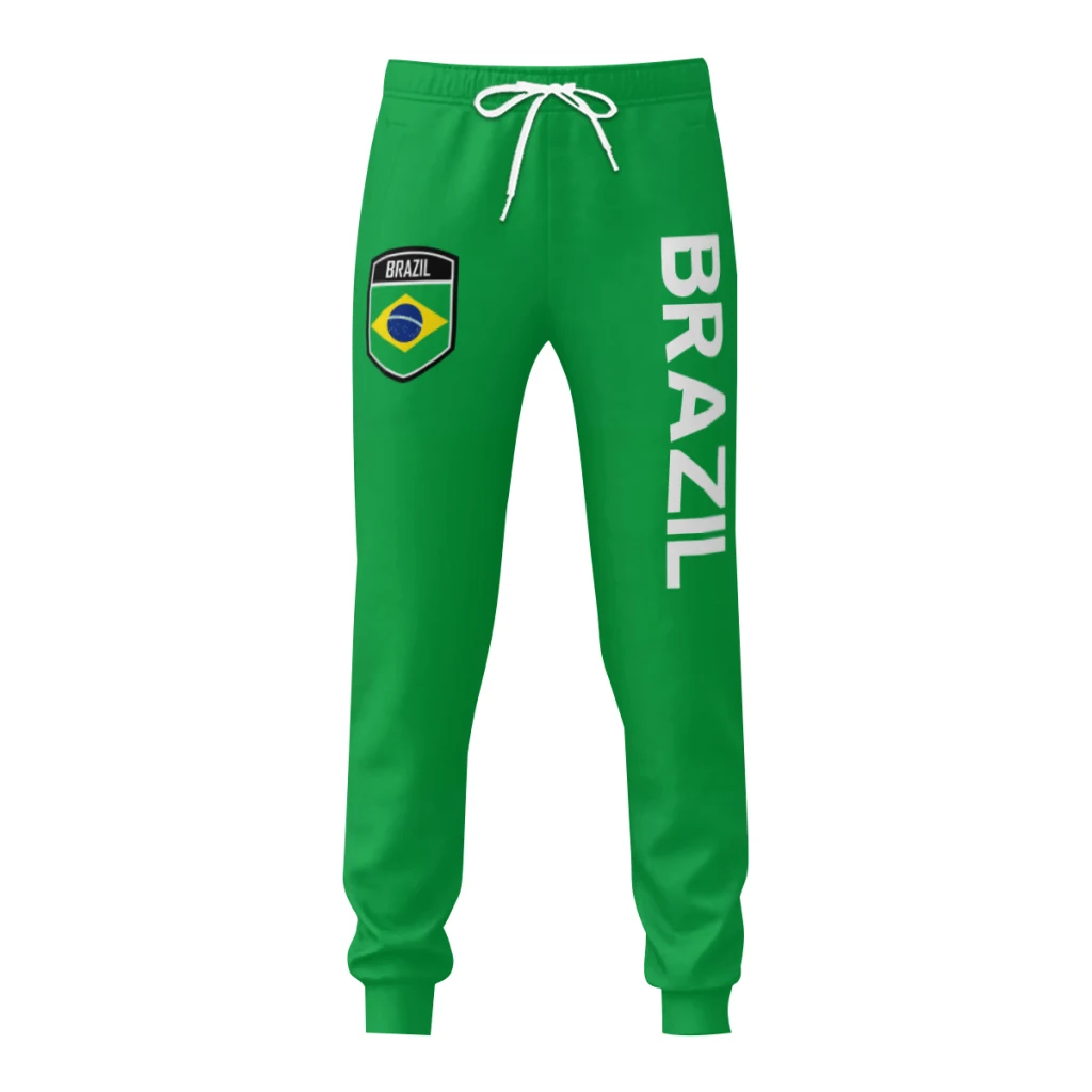 

Brazil Flag Mens Sweatpants with Pockets Joggers for Men Sports Casual Sweat Pants With Drawstring