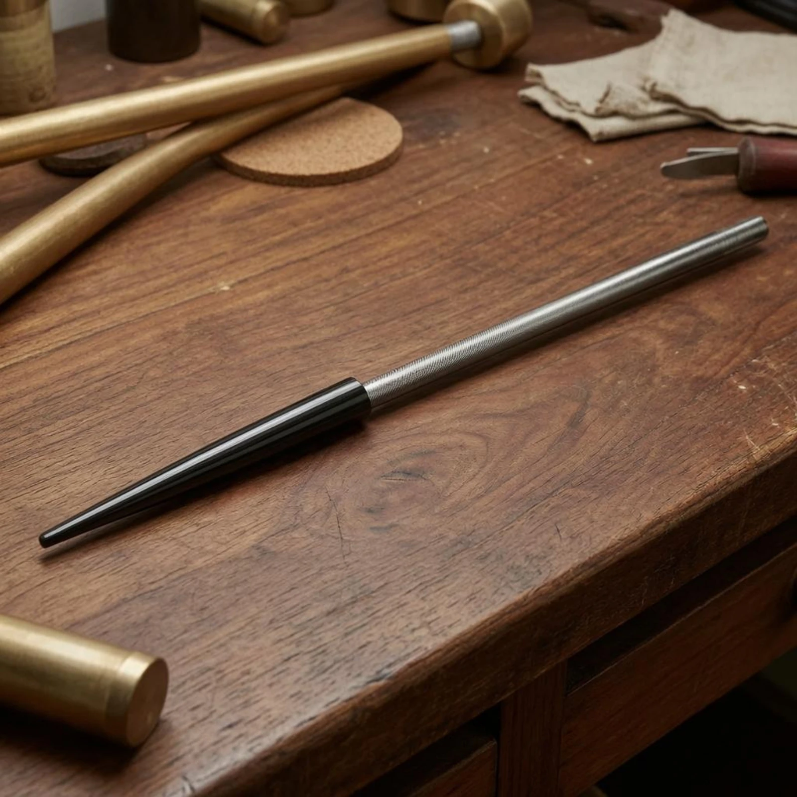 

Tapered Repair Rod Metal Brass Instrument Repair Rod Music Accessory Knurled Grip Threaded Connection