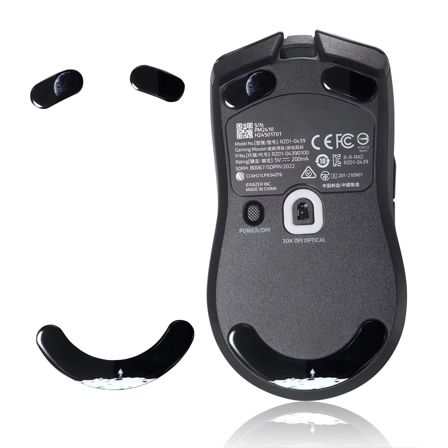 

Glass Mouse Skates for Razer Viper V2 Pro Mouse Feet Pads Smooth Durable Slim 2.5D Curved Edge Game Mouse Accessories