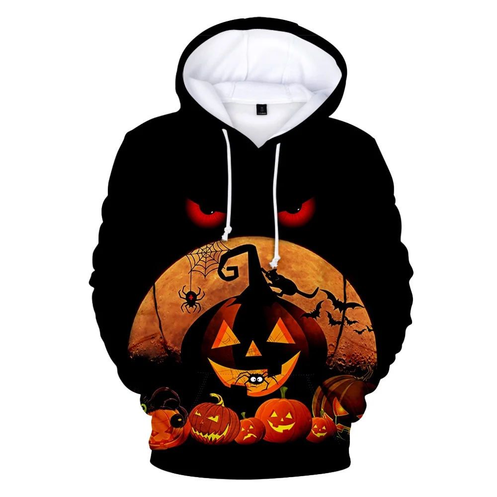

2025 Fashion Greative Halloween 3D Printed Hoodie For Men Pumpkin Graphic Sweatshirt Autumn Casual Street Pullover Harajuku Top