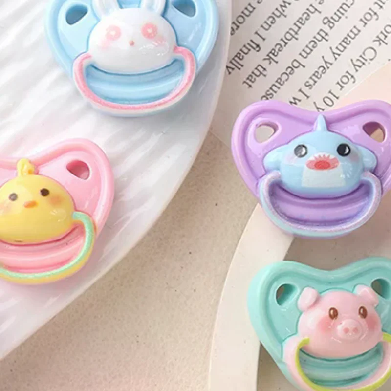 10 個素敵なミニ人形おしゃぶりままごと用品ダミー乳首人形ベビードール子供のおもちゃベビーおしゃぶりアクセサリー