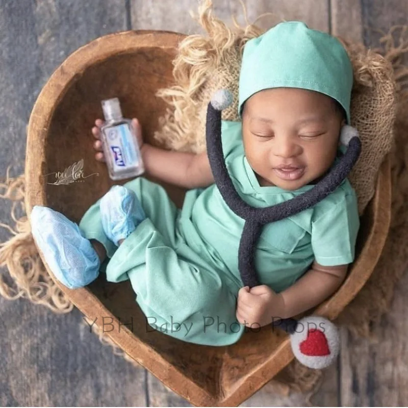 

Newborn Baby Doctor Nurse Suit Styling Girls Boys Hundred Days Costume Photography Prop Outfits Baby Clothes Infant Clothing