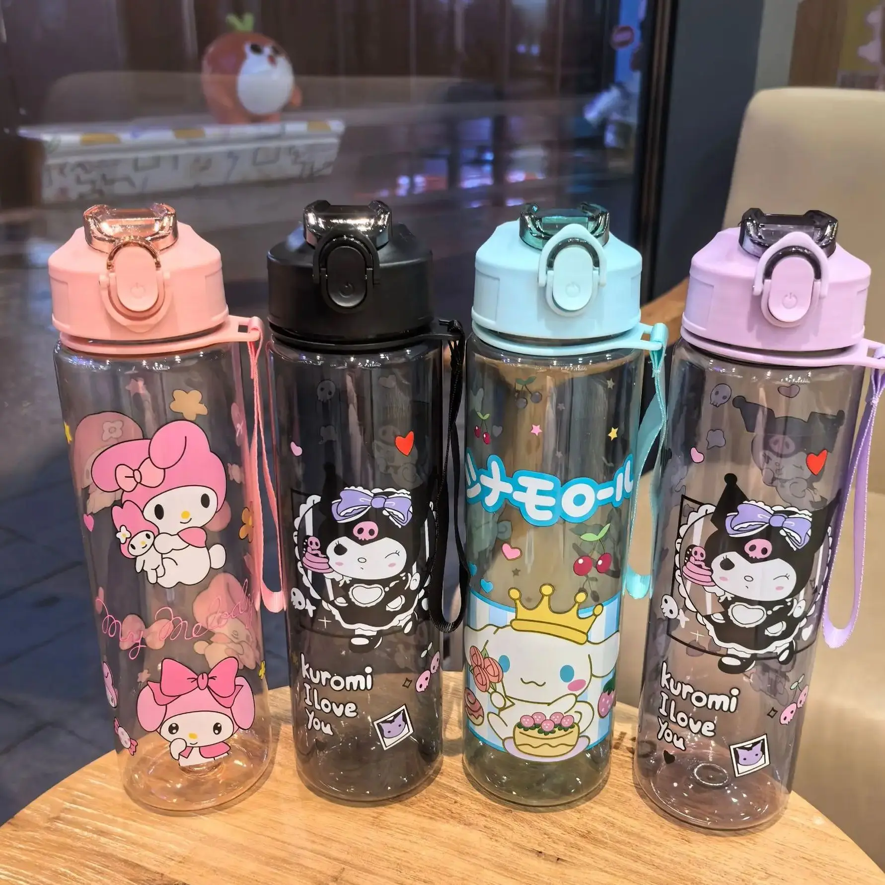 

1/4PCS Cute Kawaii Animal Kids' Water Cup Large Capacity Straw Cup Leak-Proof Flip-Top Design Suitable for Both Boys and Girls