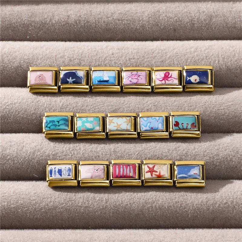 جديد جميل الحيوانات الأليفة القطط والكلاب وصلات سحرية إيطالية تناسب 9 مللي متر سوار الفولاذ المقاوم للصدأ النساء الرجال DIY بها بنفسك صنع المجوهرات